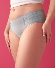 Front of the blue hiphugger period panty – NEWEX